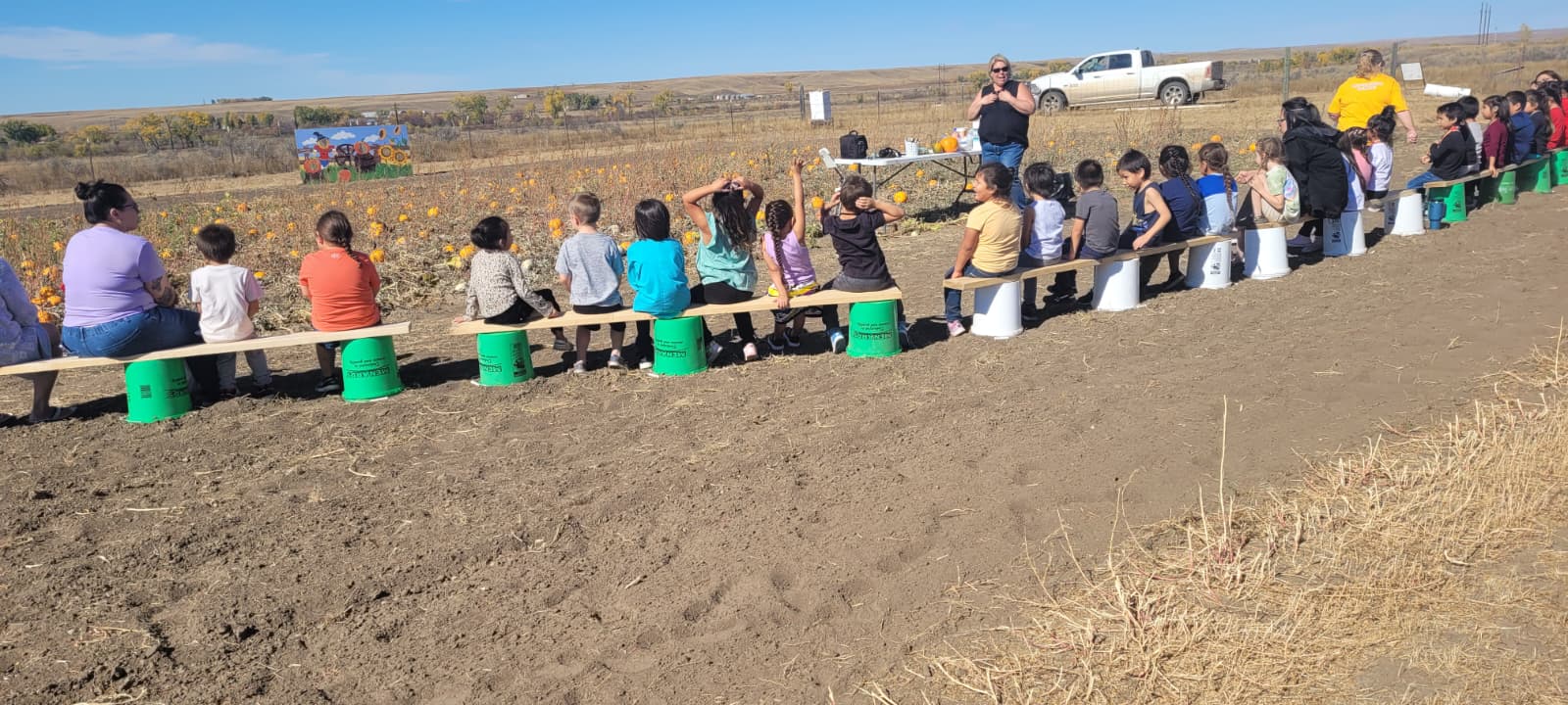 A harvest of knowledge: Wendy Becker guiding young learners through the world of pumpkins
